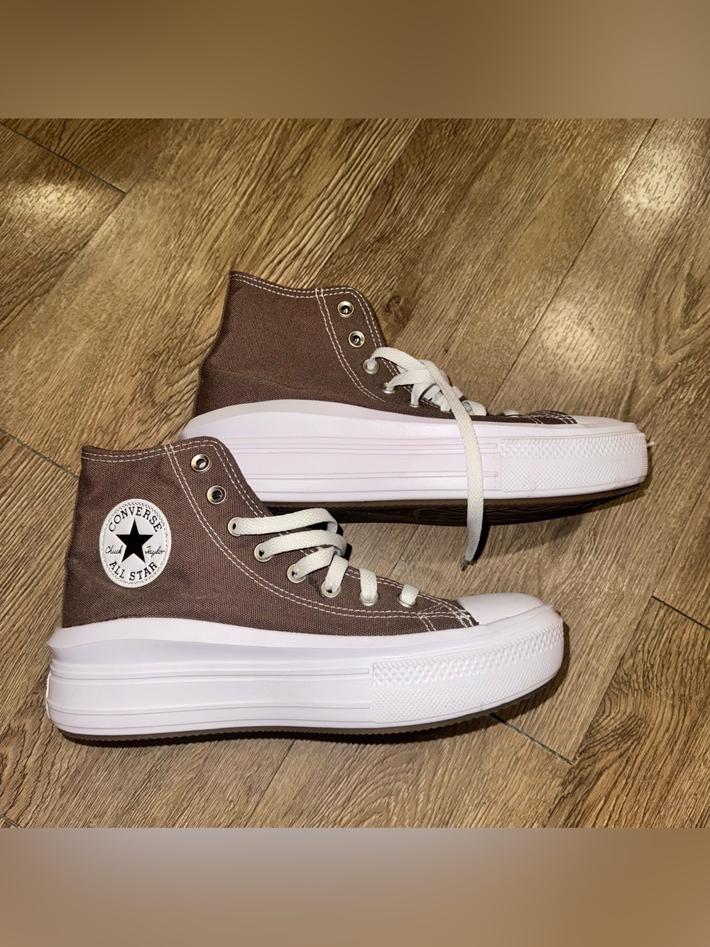Brown Platform High Top Converse